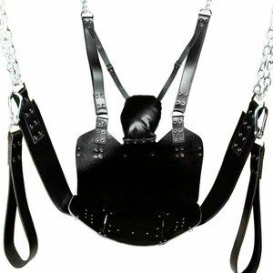 100% Real Cow Leather Bondage Hanging Swing Sling Adults BDSM Fetish Sex